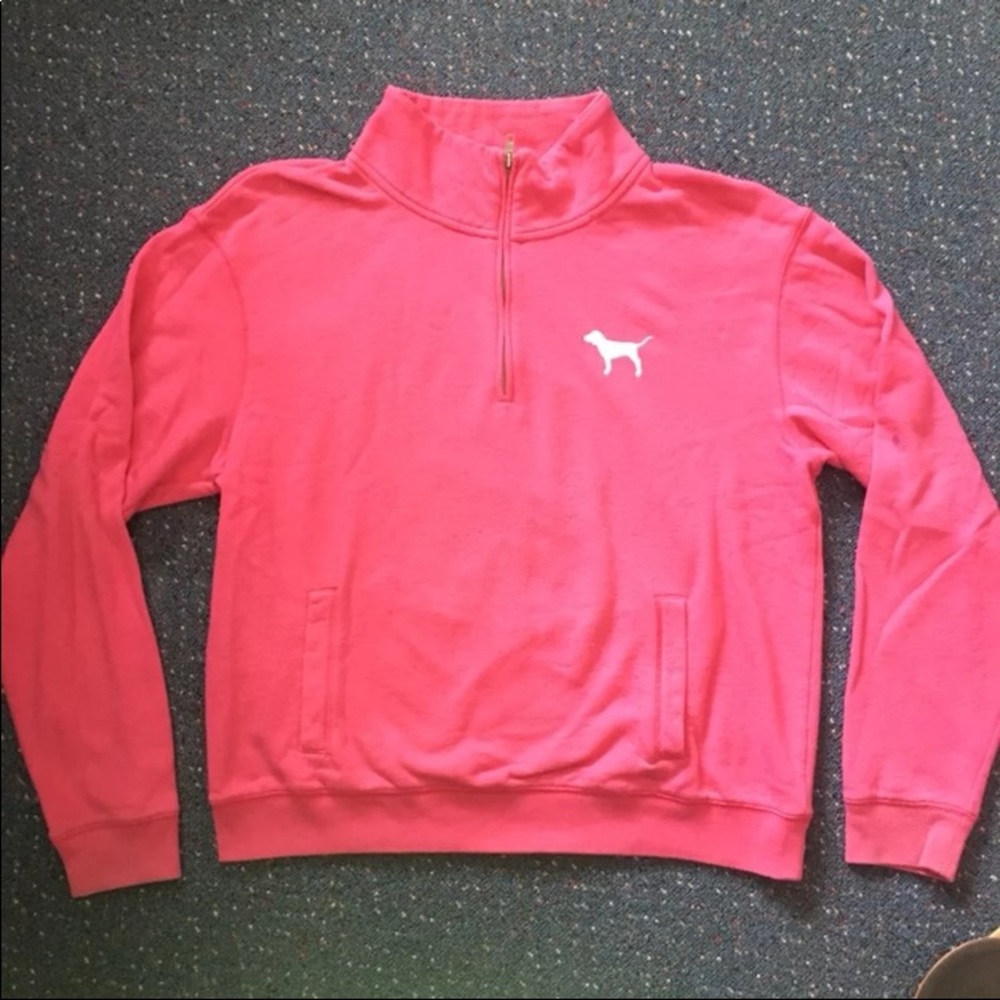 PINK Half Zip Size L